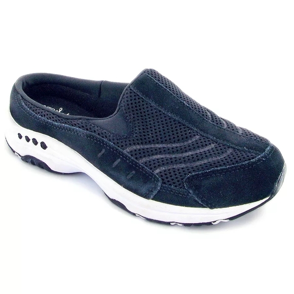 Easy Spirit Traveltime mule sneakers Navy/White . Size 8.5 W - New In Box - Picture 3 of 9
